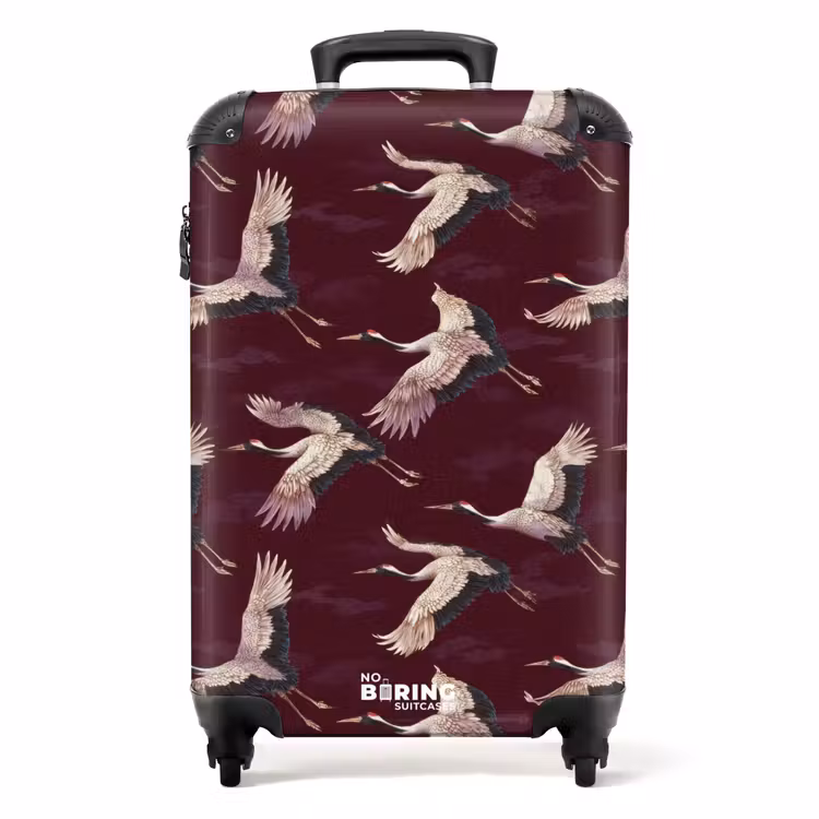 Koffer - Kraanvogels - Klassiek - Bordeaux — 1