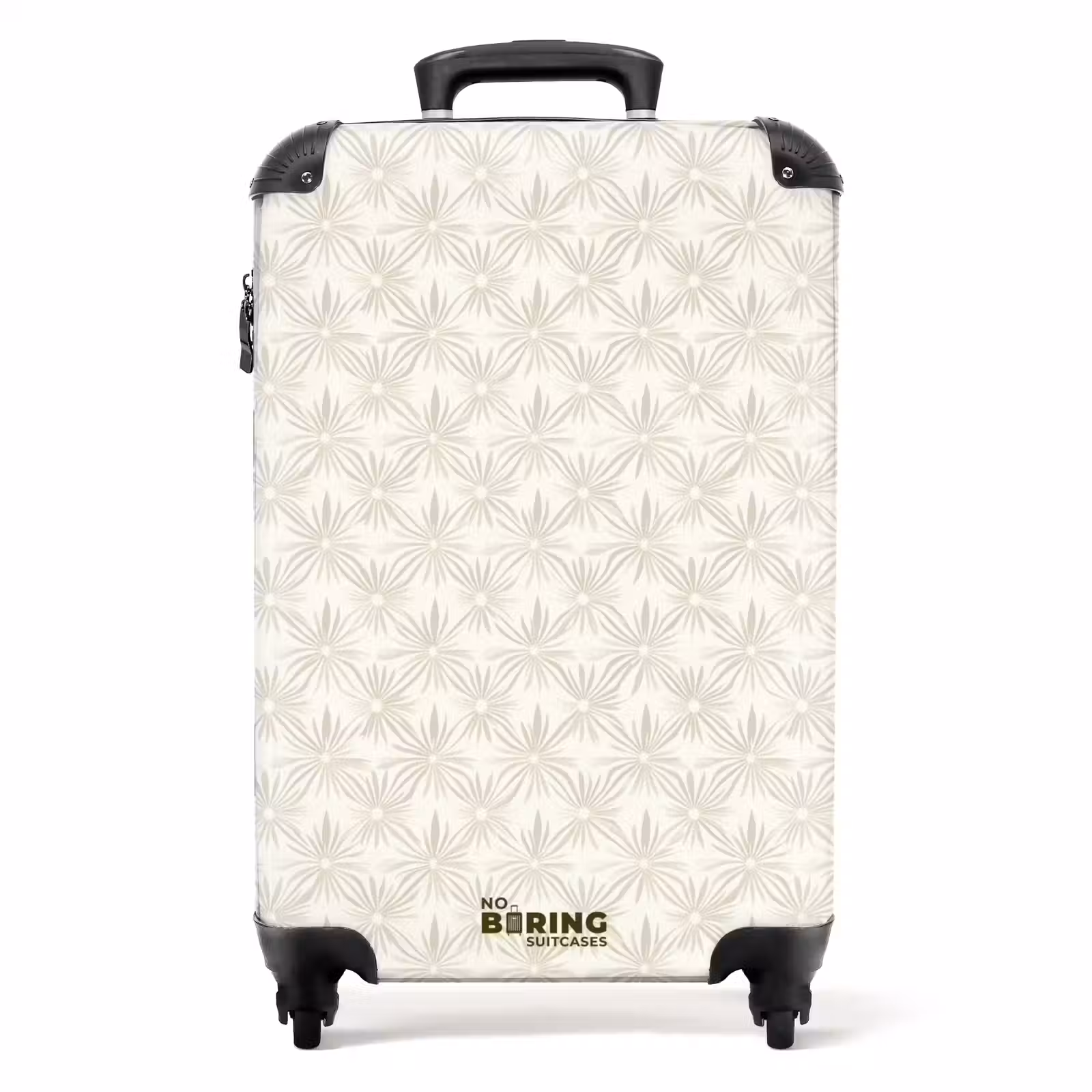 Koffer - Patroon - Bloemen - Beige — 1