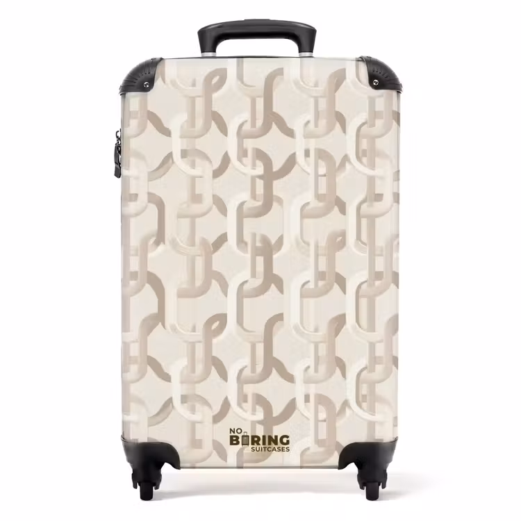 Koffer - Motief - Abstract - Beige — 1