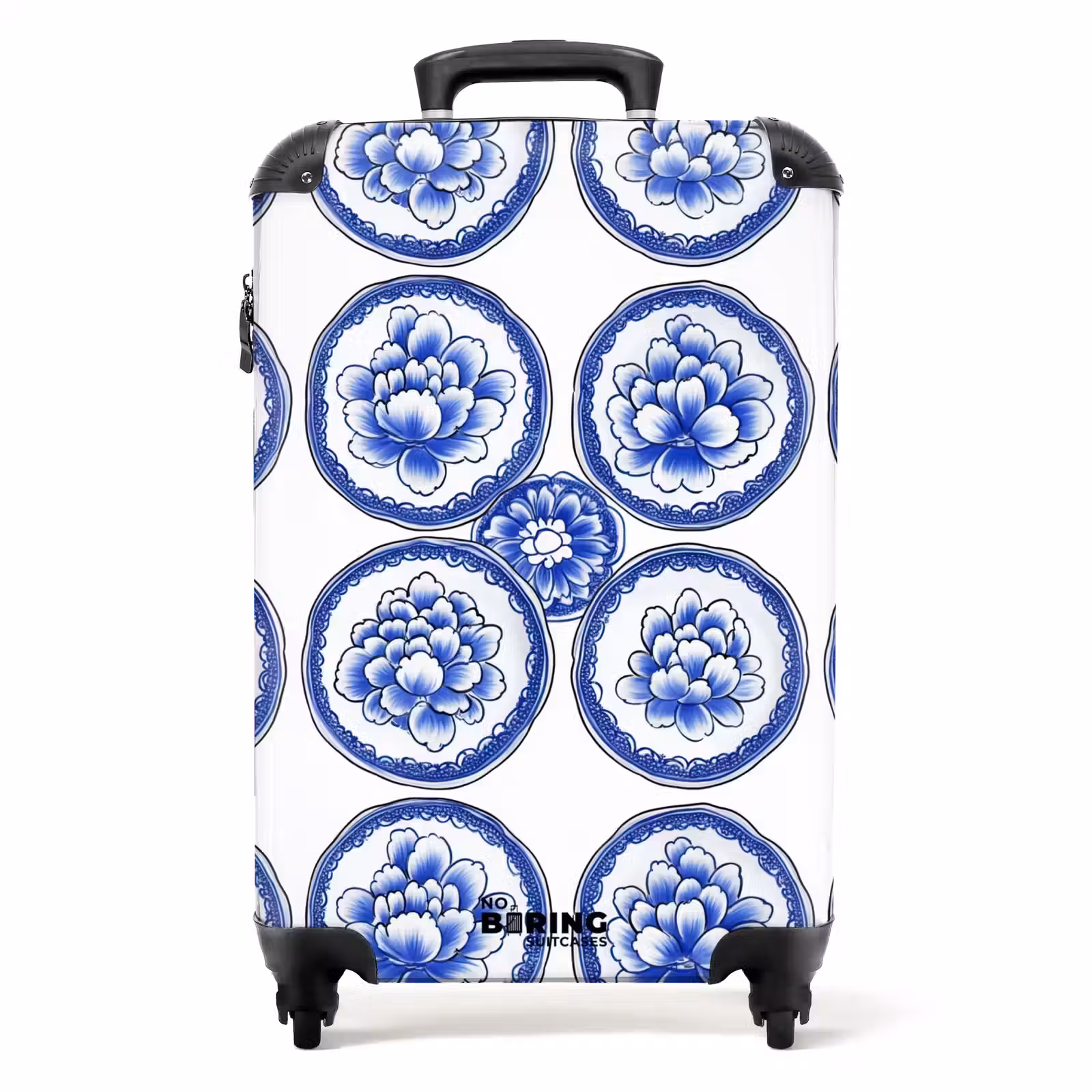Koffer - Cirkels - Bloemen - Blauw — 1