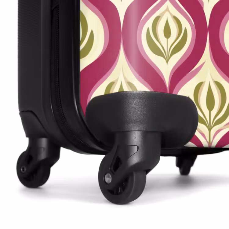 Koffer - Retro - Floraal - Paars — 6