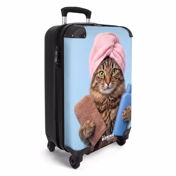 Koffer - Kat - Handdoek - Washand - Zeep — 2