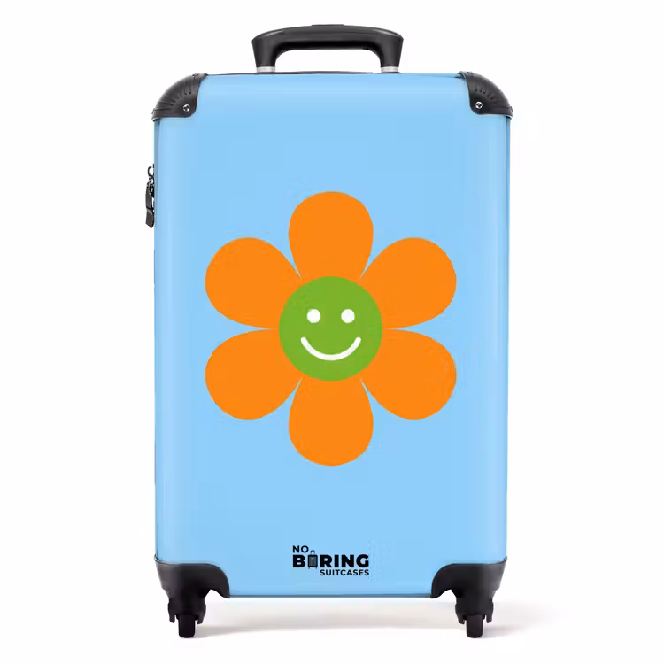 Koffer - Bloem - Smiley - Kleurrijk — 1