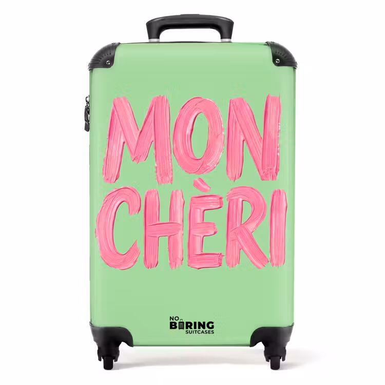 Koffer - Mon cheri - Groen - Roze — 1