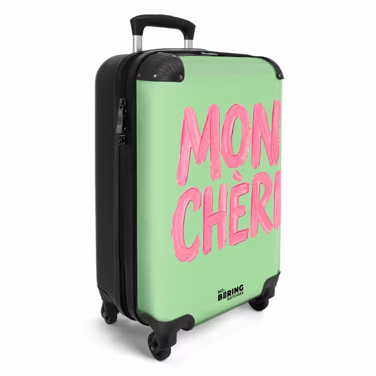 Koffer - Mon cheri - Groen - Roze — 2