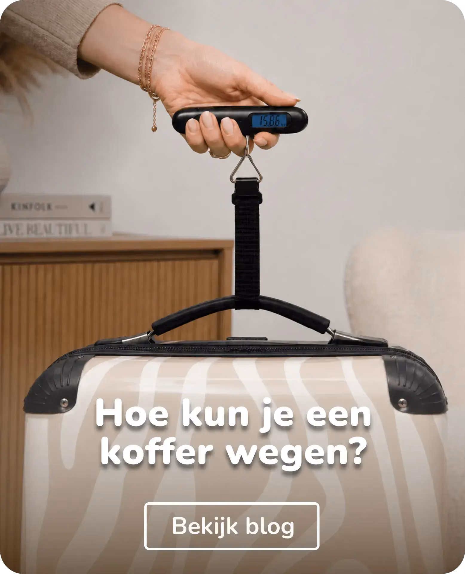 hoe kun je een koffer wegen