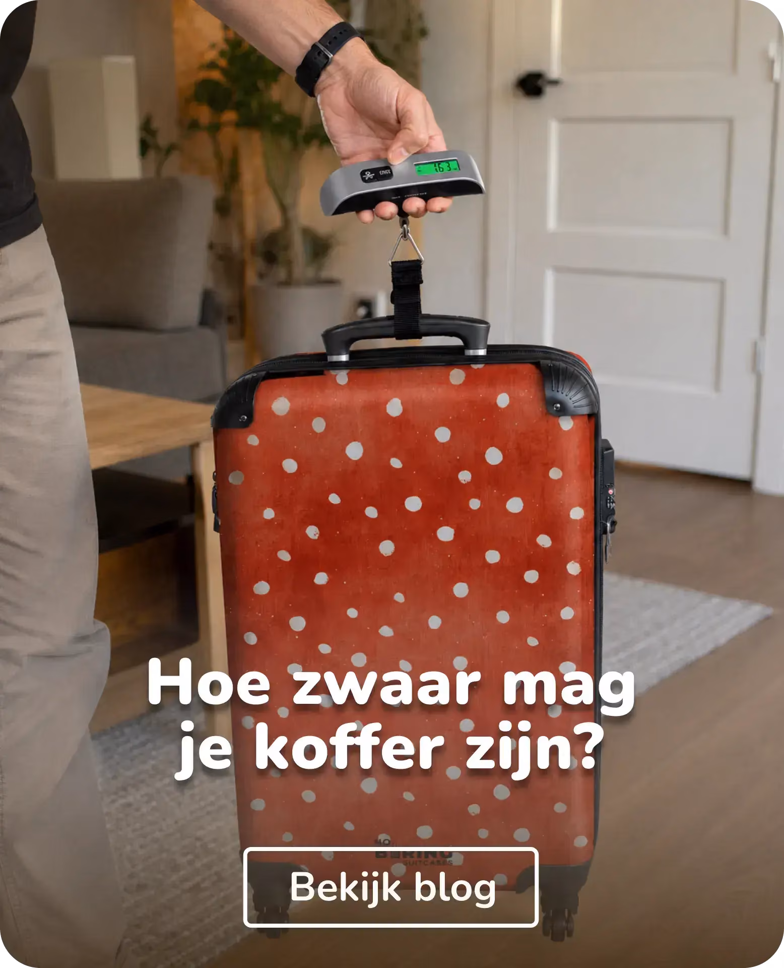 hoe zwaar mag je koffer zijn