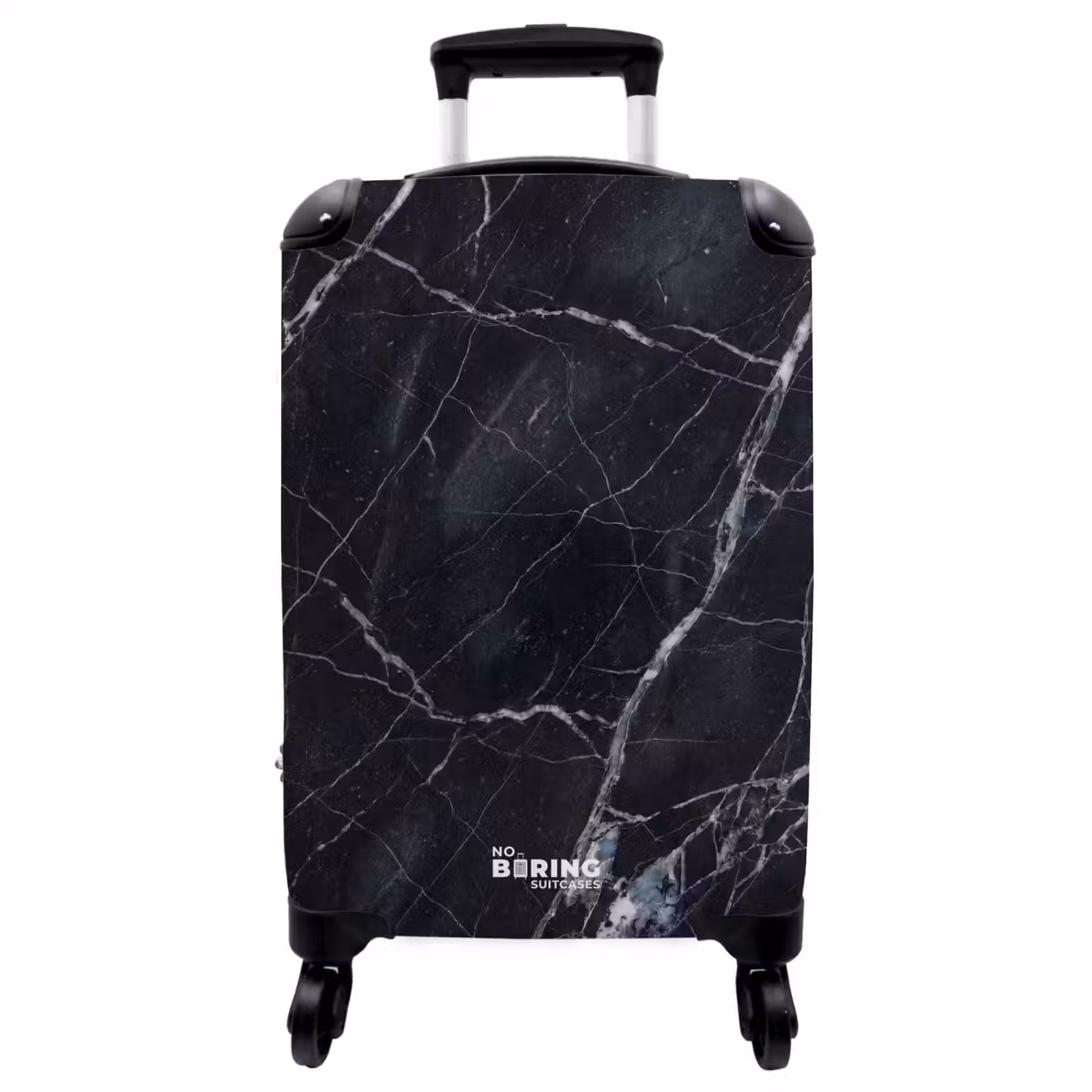 Koffer - Marmer - Patroon - Modern - Zwart - Wit — 1