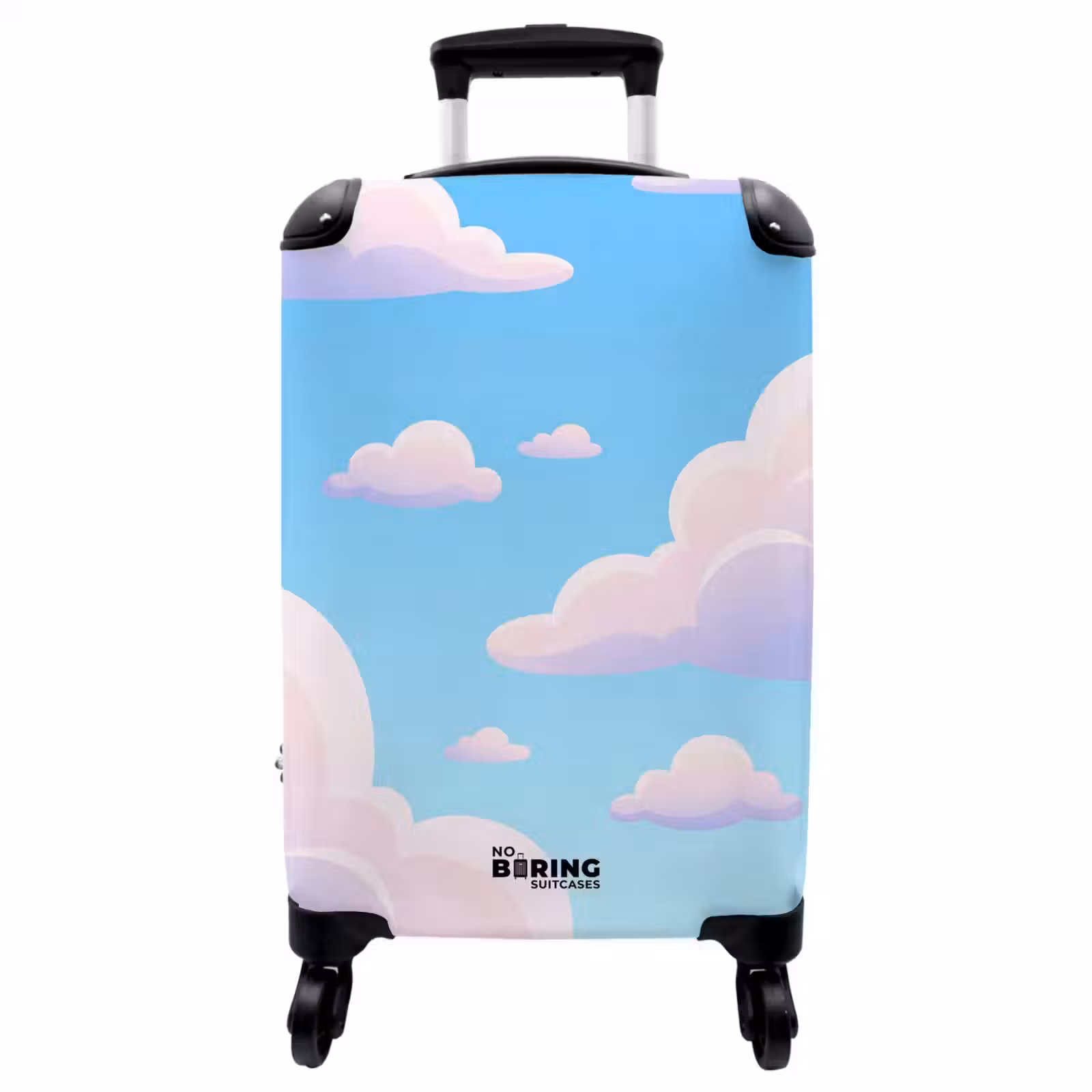 Koffer - Wolken - Roze - Blauw - Natuur - Modern — 1