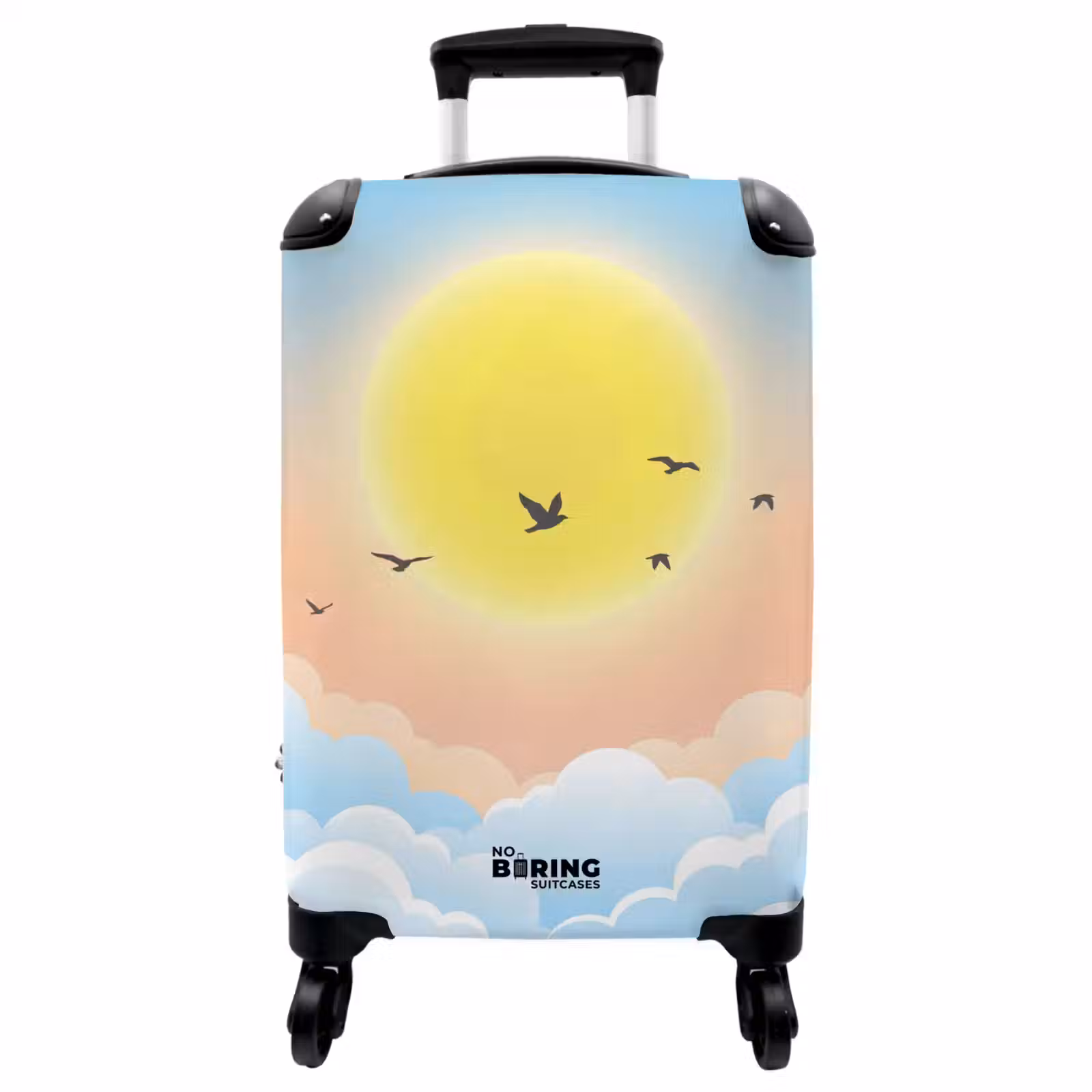 Koffer - Zon - Vogels - Lucht - Natuur - Geel — 1