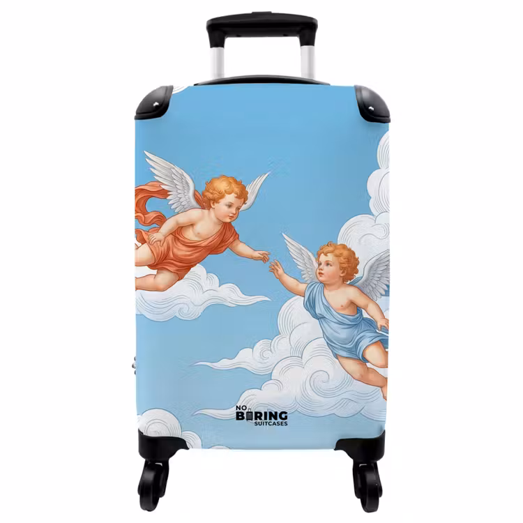 Koffer - Engel - Vliegend - Klassiek - Blauw — 1