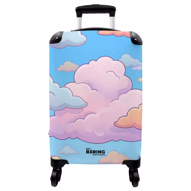 Koffer - Wolk - Lucht - Natuur - Illustratie - Pastel — 1