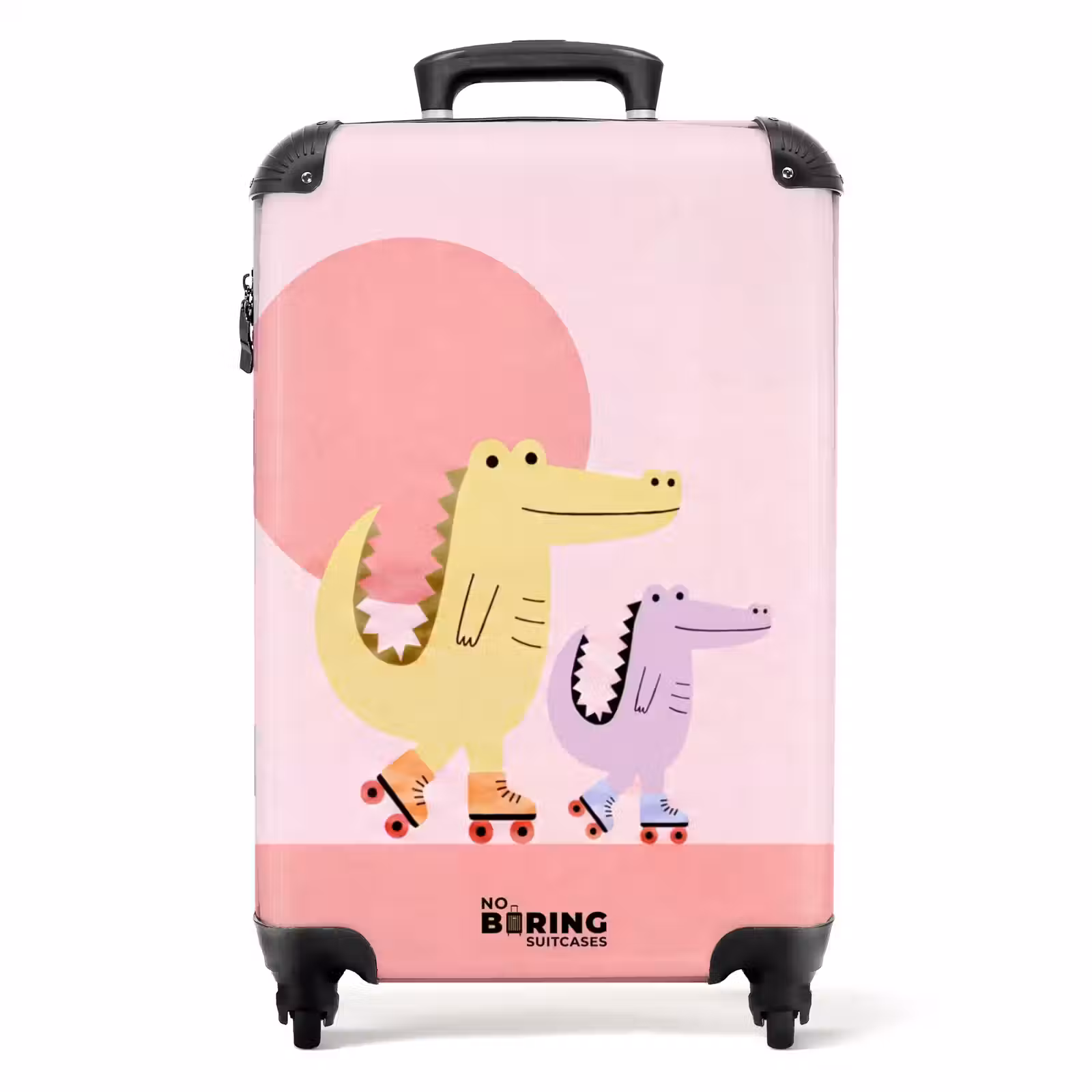 Koffer - Dieren - Skaten - Illustratie - Speels - Roze — 1