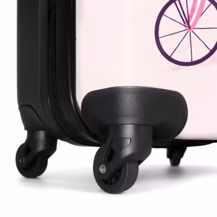Koffer - Dieren - Fiets - Vriendschap - Illustratie - Roze — 7