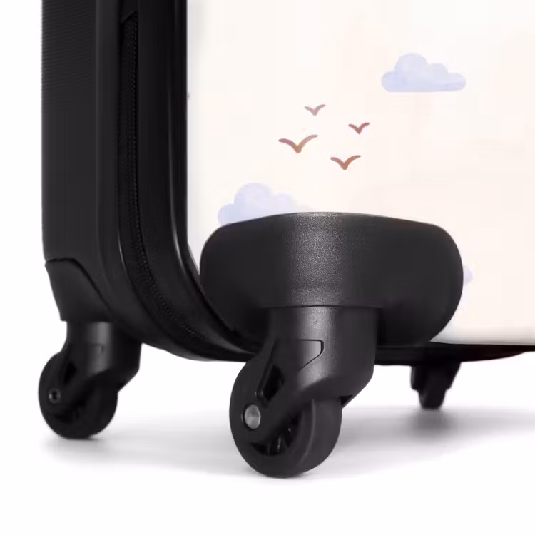 Koffer - Luchtballon - Wolken - Illustratie - Zacht - Kinderkamer — 7