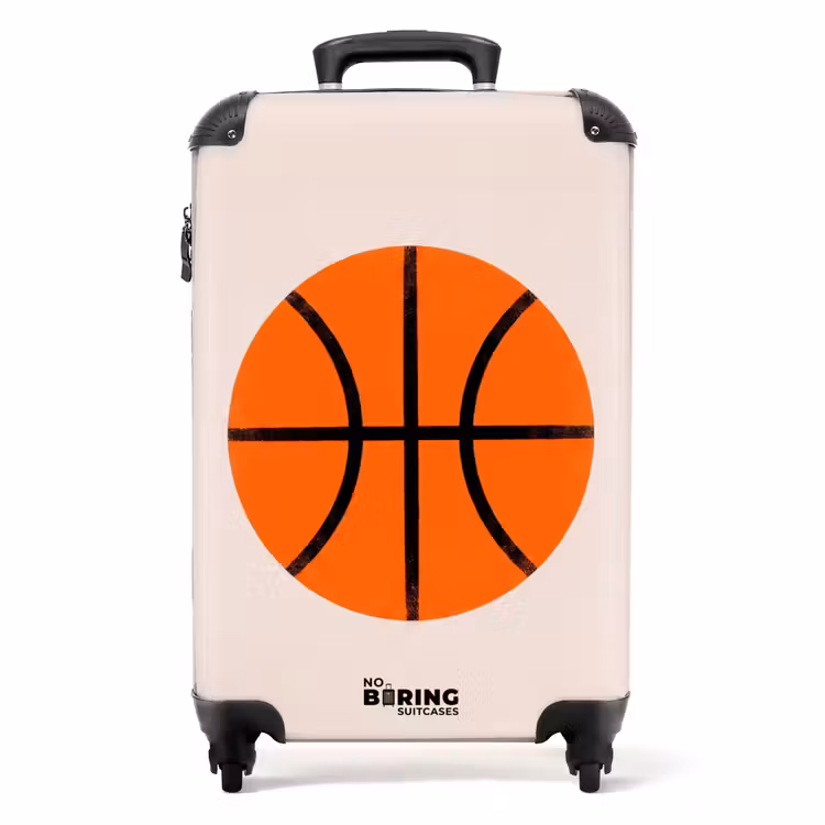 Koffer - Basketbal - Bal - Sport - Illustratie - Oranje — 1