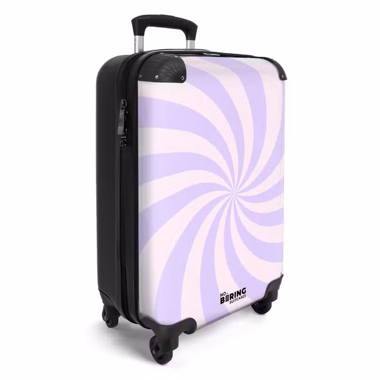 Koffer - Patroon - Spiraal - Abstract - Modern - Paars - Roze — 2