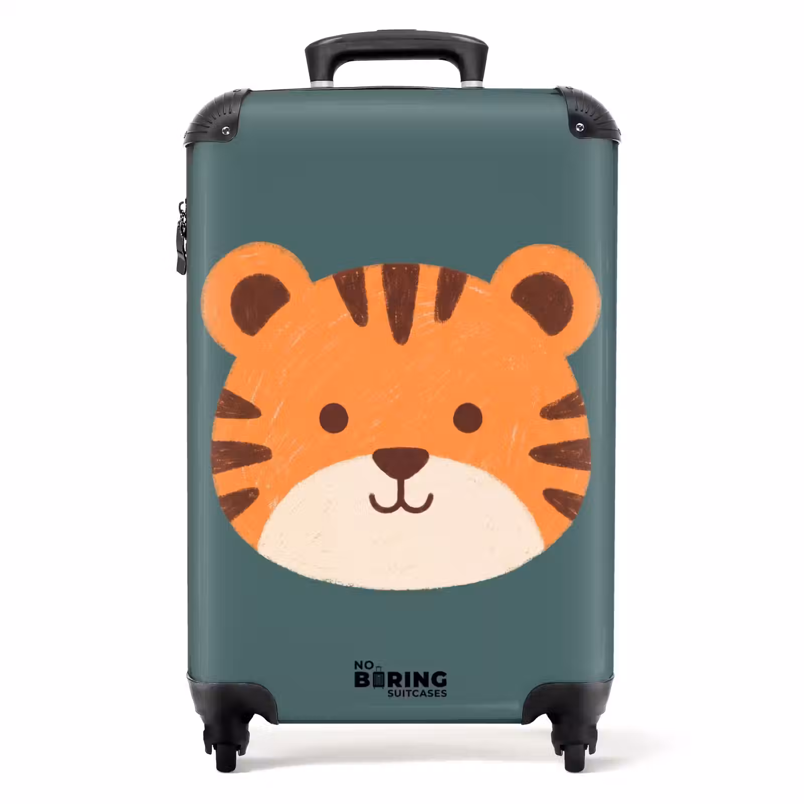 Koffer - Dieren - Kop - Oranje - Illustratie - Modern — 1