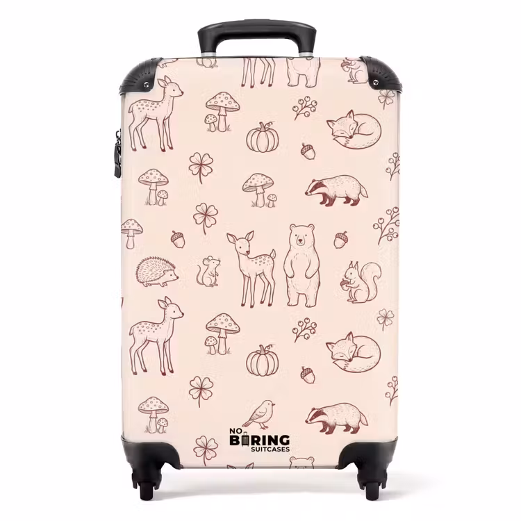 Koffer - Dieren - Bos - Natuur - Schets - Patroon — 1