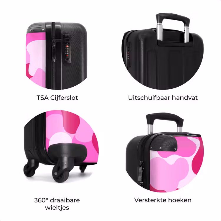 Koffer - Camouflage - Roze - Patroon — 8