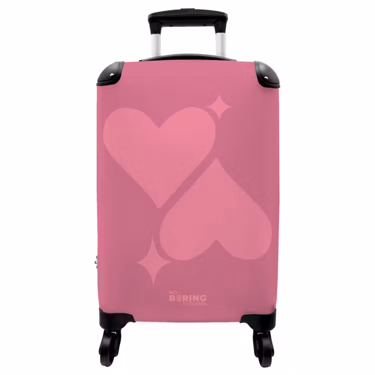 Koffer - Harten - Roze - Sterretjes — 1