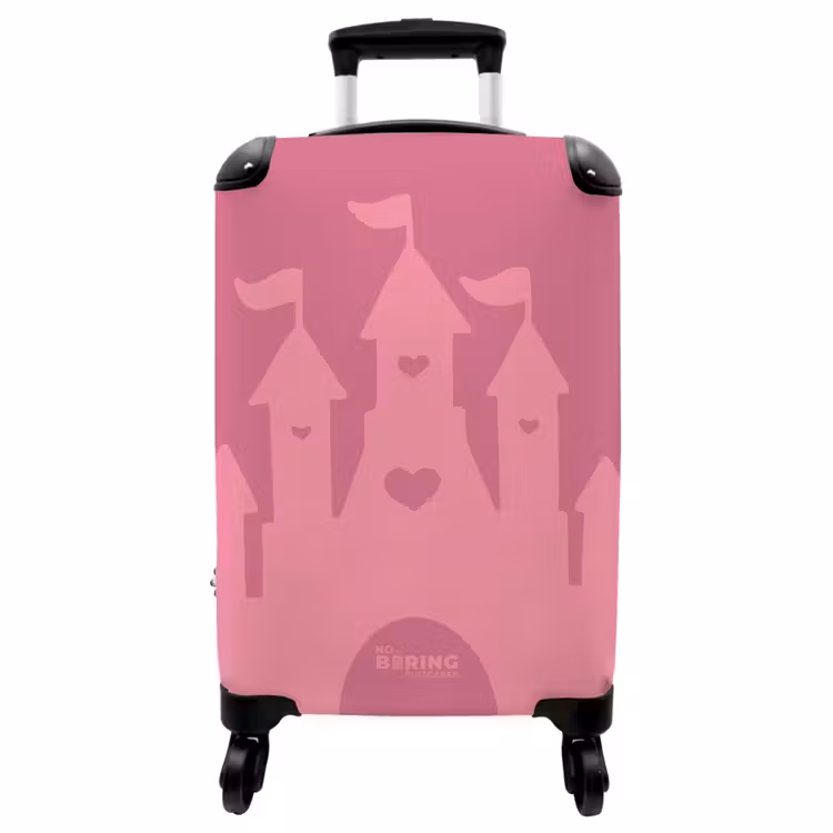 Koffer - Kasteel - Roze - Hartjes — 1