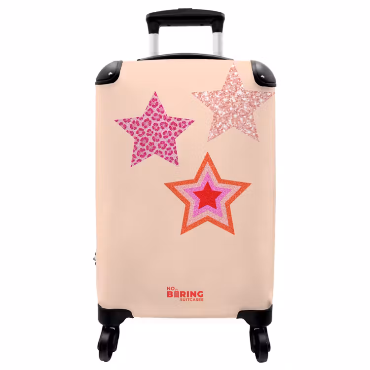 Koffer - Sterren - Patronen - Roze — 1