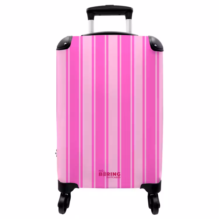 Koffer - Verticale strepen - Roze - Patroon — 1