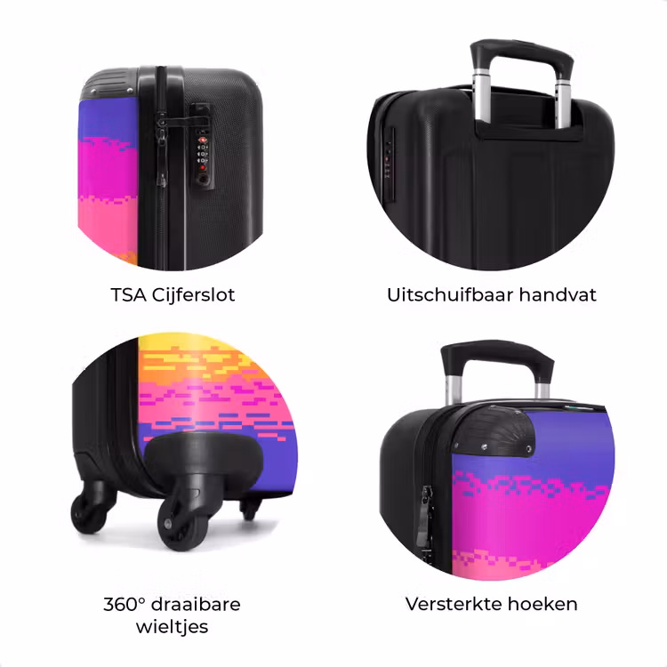 Koffer - Zonsondergang - Roze - Paars — 8