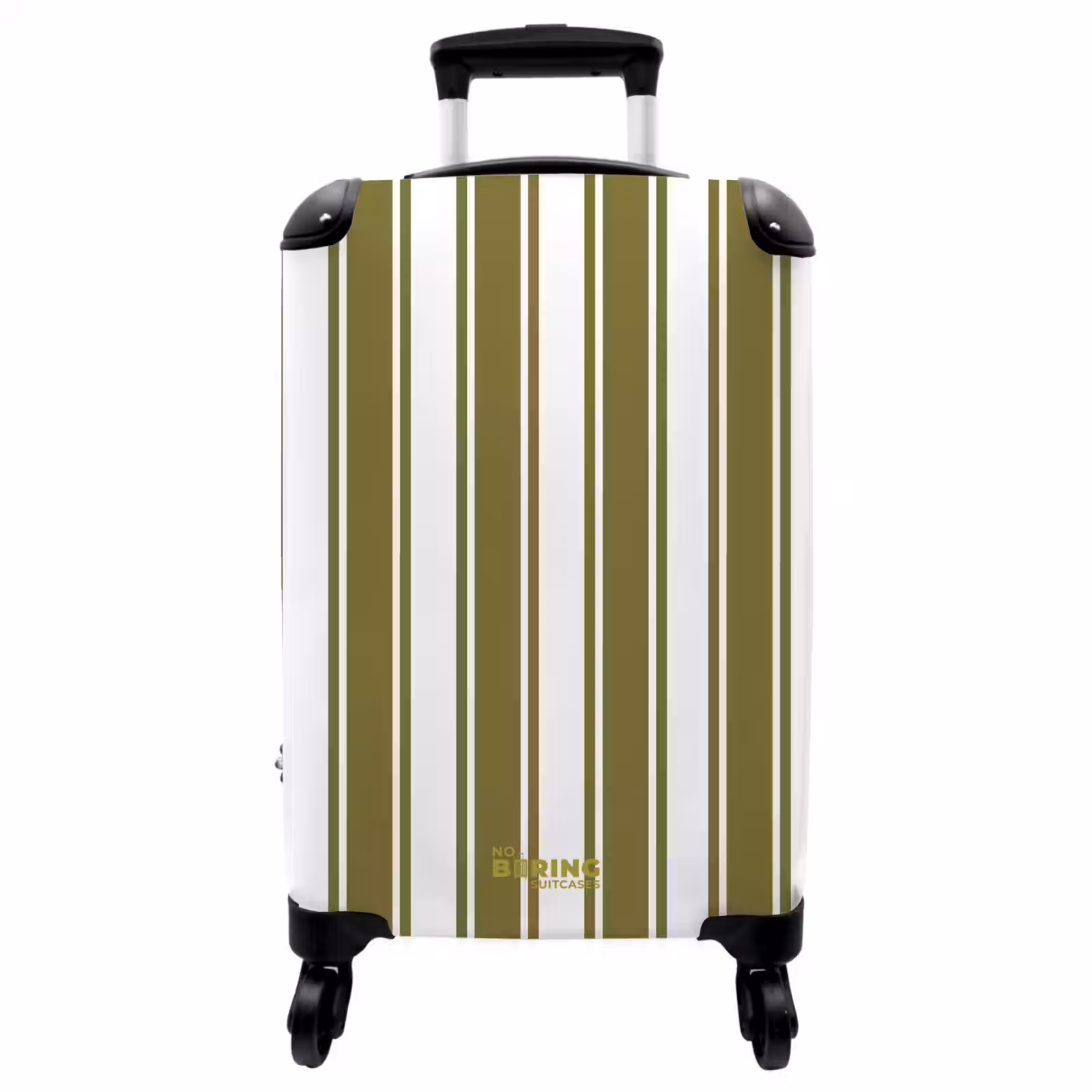 Koffer - Verticale strepen - Groen - Wit — 1