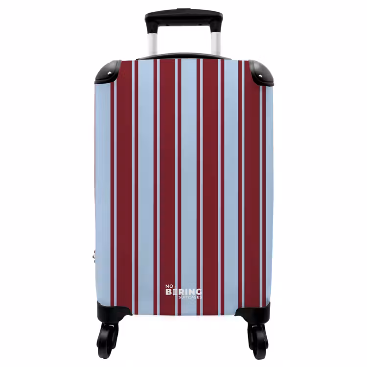 Koffer - Blauw - Rood - Verticale strepen — 1