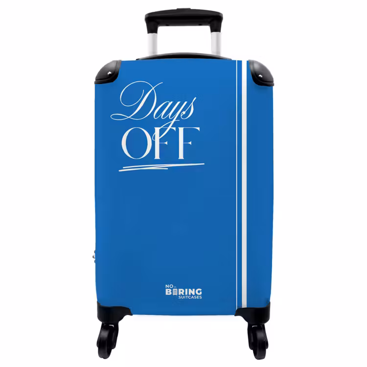 Koffer - Blauw - Wit - Days off — 1