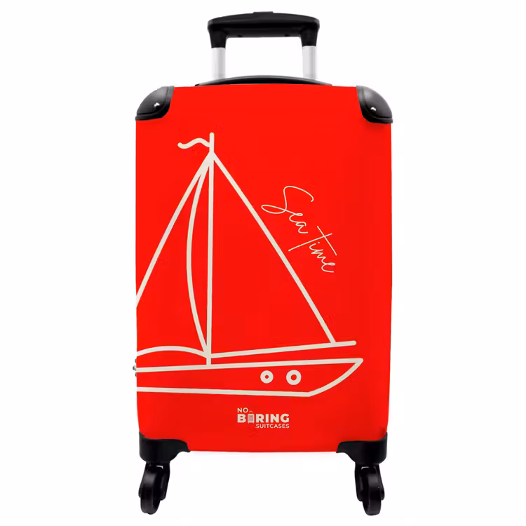 Koffer - Zeilboot - Rood - Wit — 1
