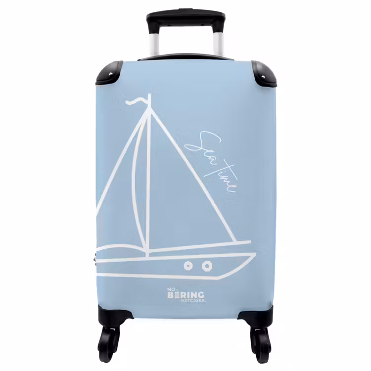 Koffer - Zeilboot - Blauw - Wit — 1