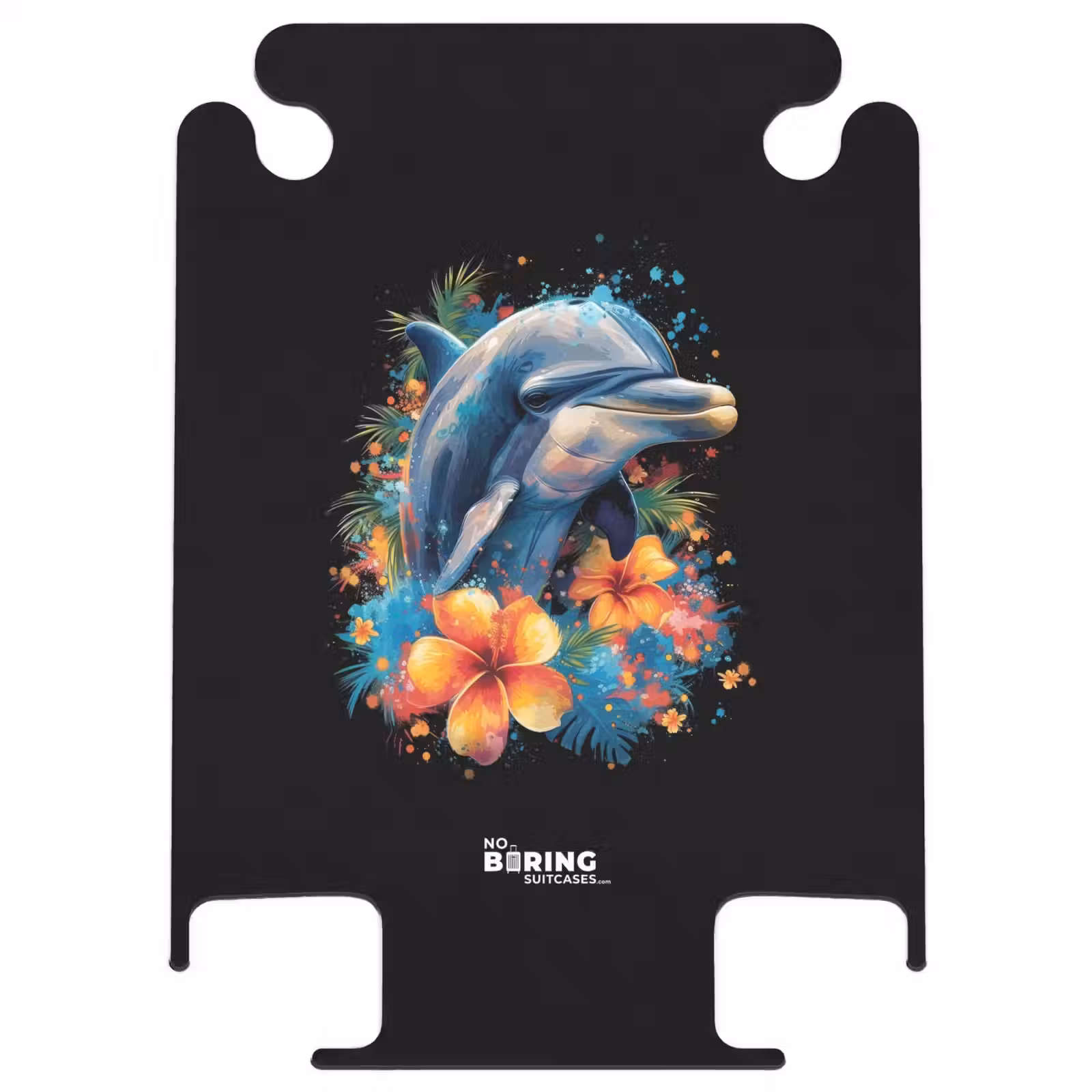 CaseSwap™ - Dolfijn te midden van graffiti bloemen — 1