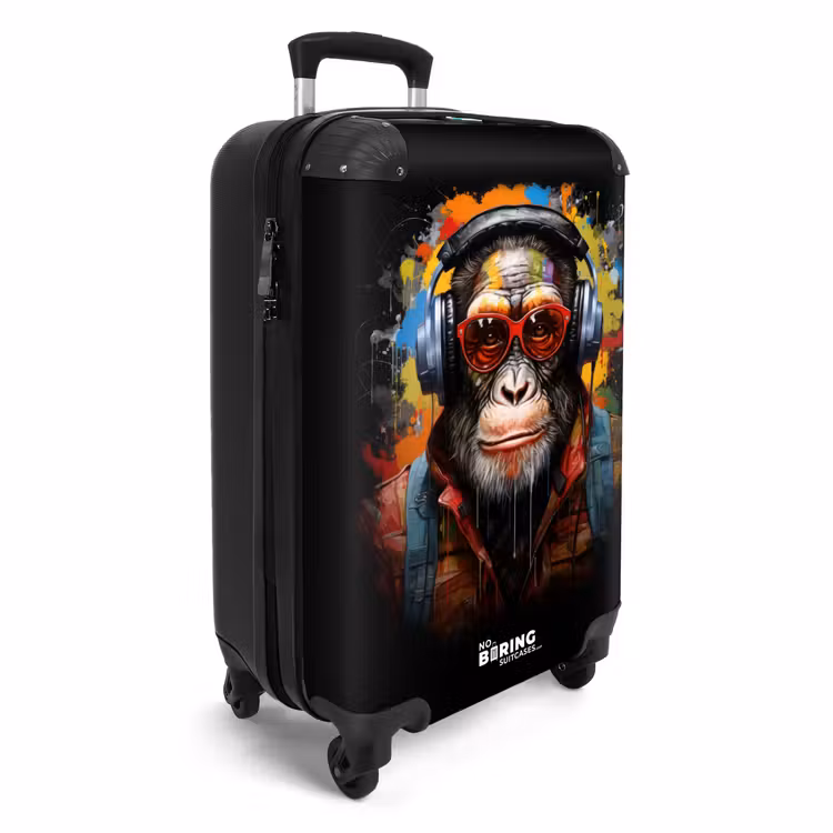 CaseSwap - Chimpansee met koptelefoon en graffiti-spray — 2