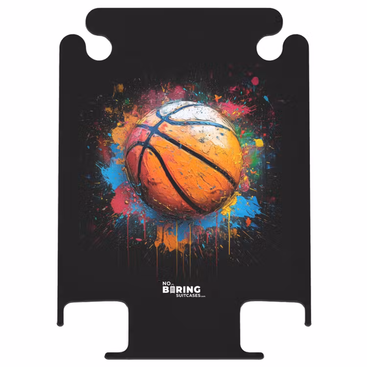 CaseSwap - Oranje basketbal te midden van verfspetters — 1