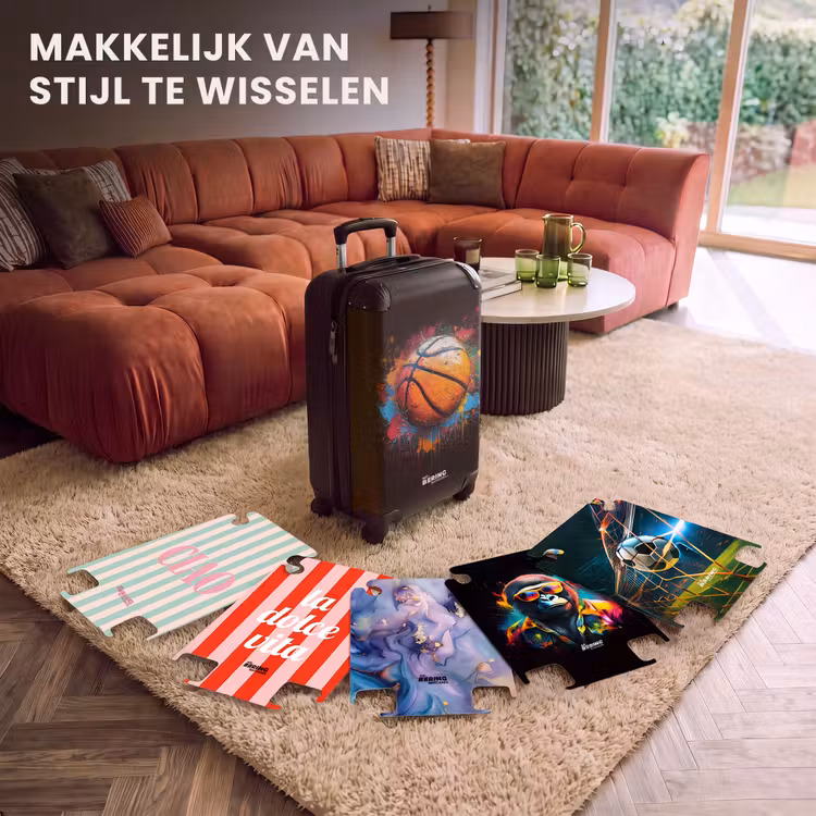 CaseSwap - Oranje basketbal te midden van verfspetters — 5