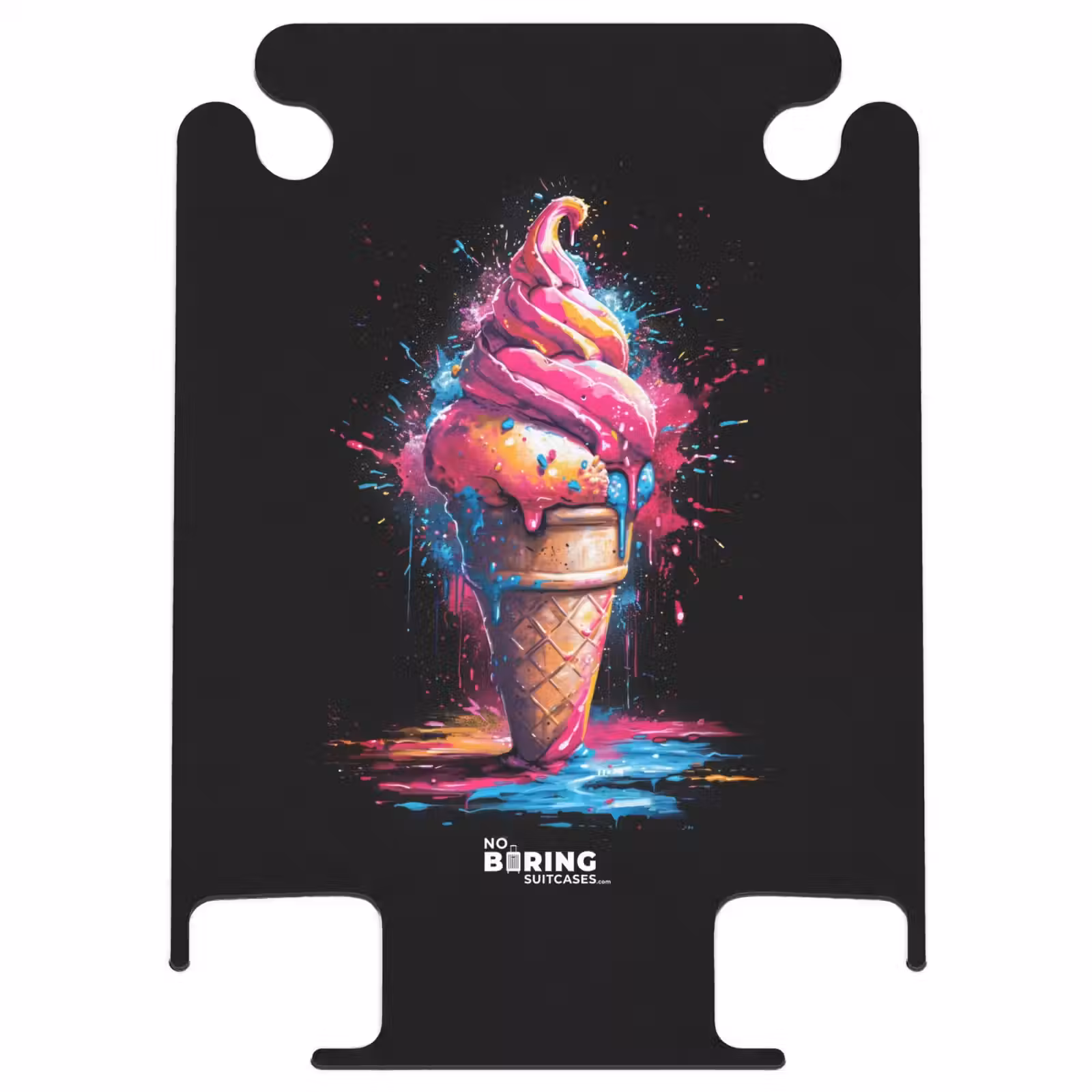 CaseSwap - IJshoorntje met blauwe en roze verf — 1