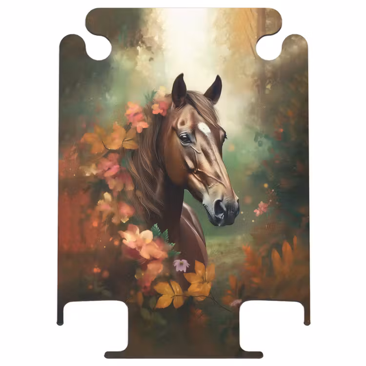 CaseSwap™ - Koffer - Paard - Bloemen - Natuur - Dieren - Bos - Oranje — 1