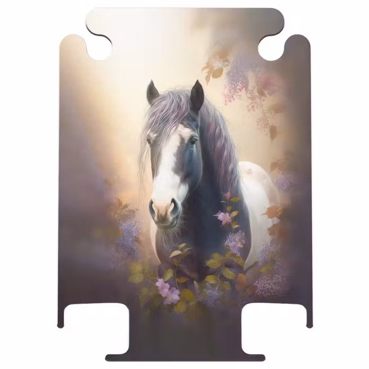 CaseSwap™ - Koffer - Paard - Natuur - Dieren - Bloemen - Paars — 1