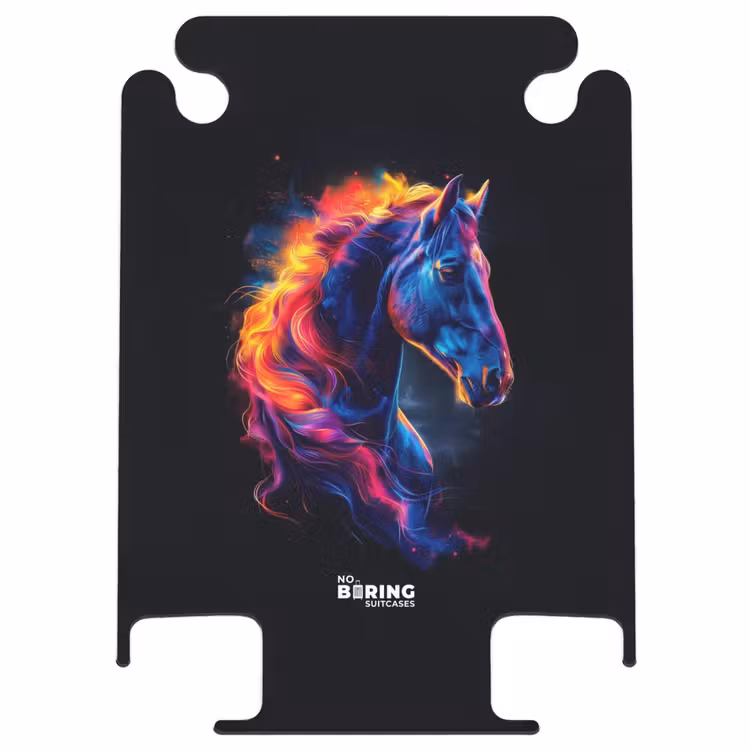 CaseSwap™ - Zijaanzicht van een paard met vurige manen — 1