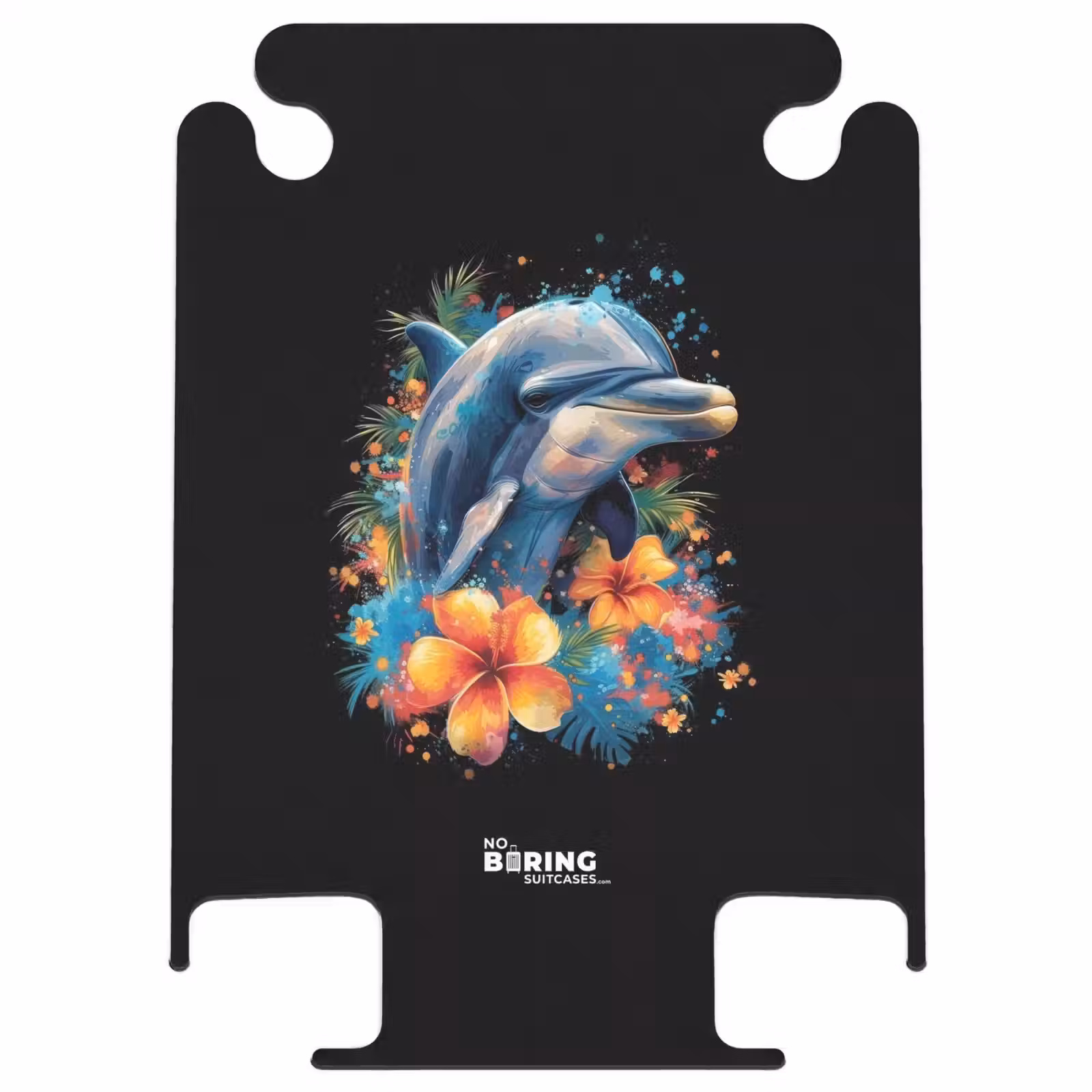CaseSwap™ - Dolfijn te Midden van Graffiti Bloemen — 1