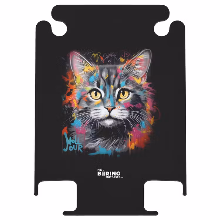 CaseSwap™ - Kat met Kleurrijke Penseelstreken — 1