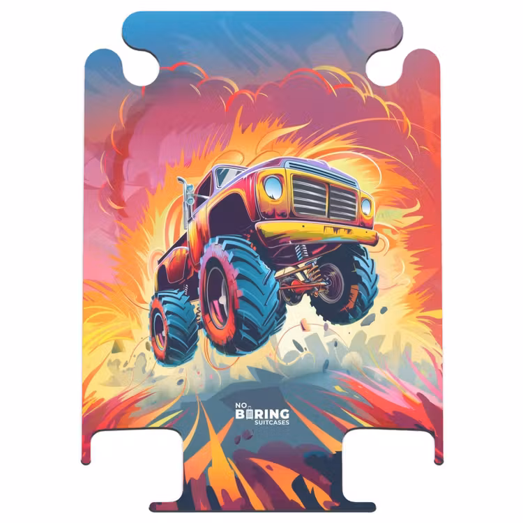 CaseSwap™ - Roze Monstertruck Vliegt over het Asfalt — 1