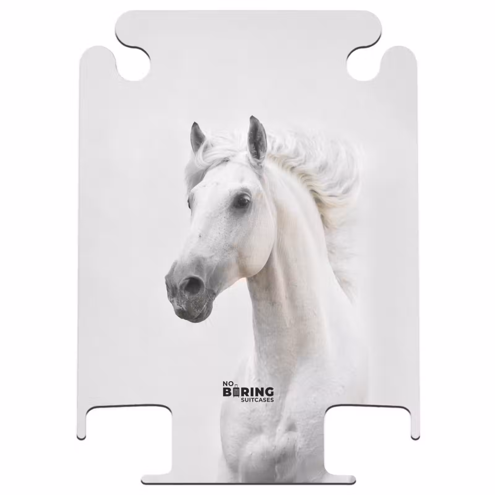 CaseSwap - Wit paard met wapperende manen — 1