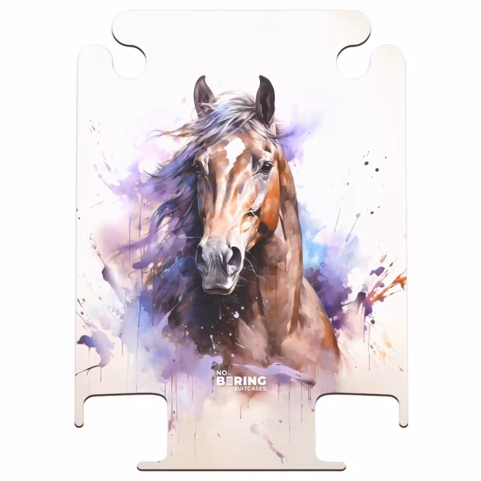 CaseSwap™ - Aquarel paard met kleurrijke spatten — 1