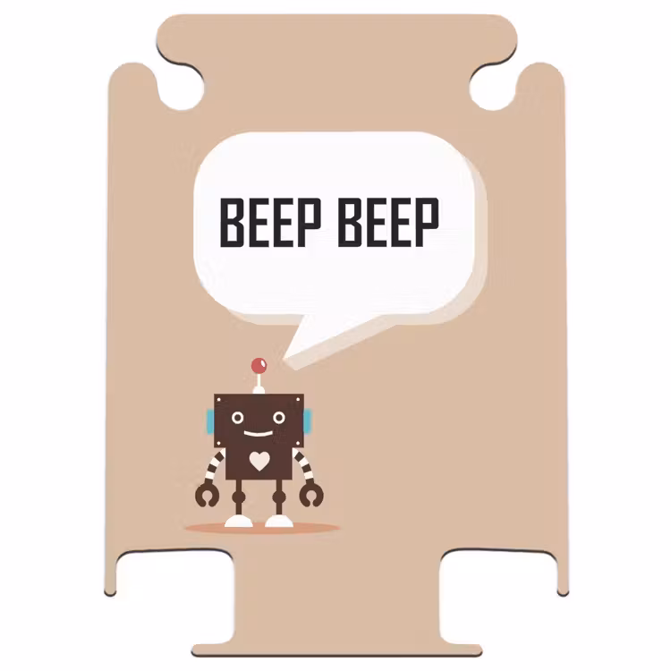 CaseSwap™ - Talking robot beige — 1