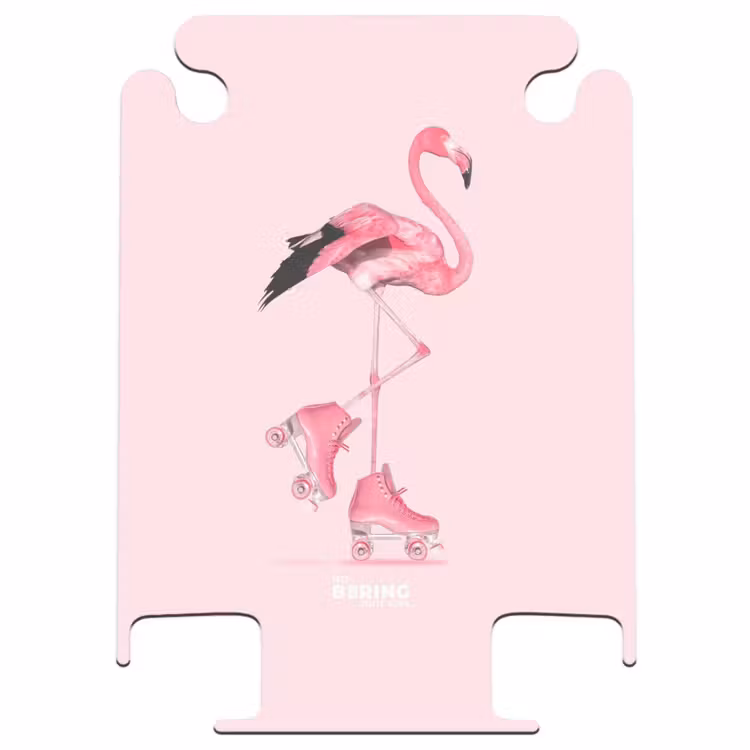 CaseSwap™ - Roze rollerflamingo — 1