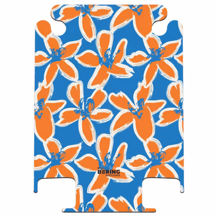 CaseSwap™ - Pastel bloemen - Oranje met blauw — 1